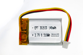 3.7V 302030 140mAh GPS聚合物鋰電池
